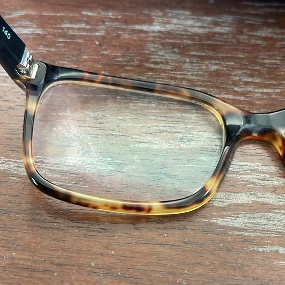 Bulgari 3018 5251 Havana clear brown tortoise eyeglasses with round black case - Picture 6 of 16